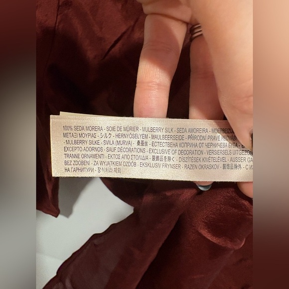 🌟MASSIMO DUTTI 🌟 Mulberry Silk Blouse - Picture 8 of 8